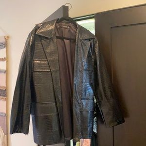 Lioness Black Croc Jacket